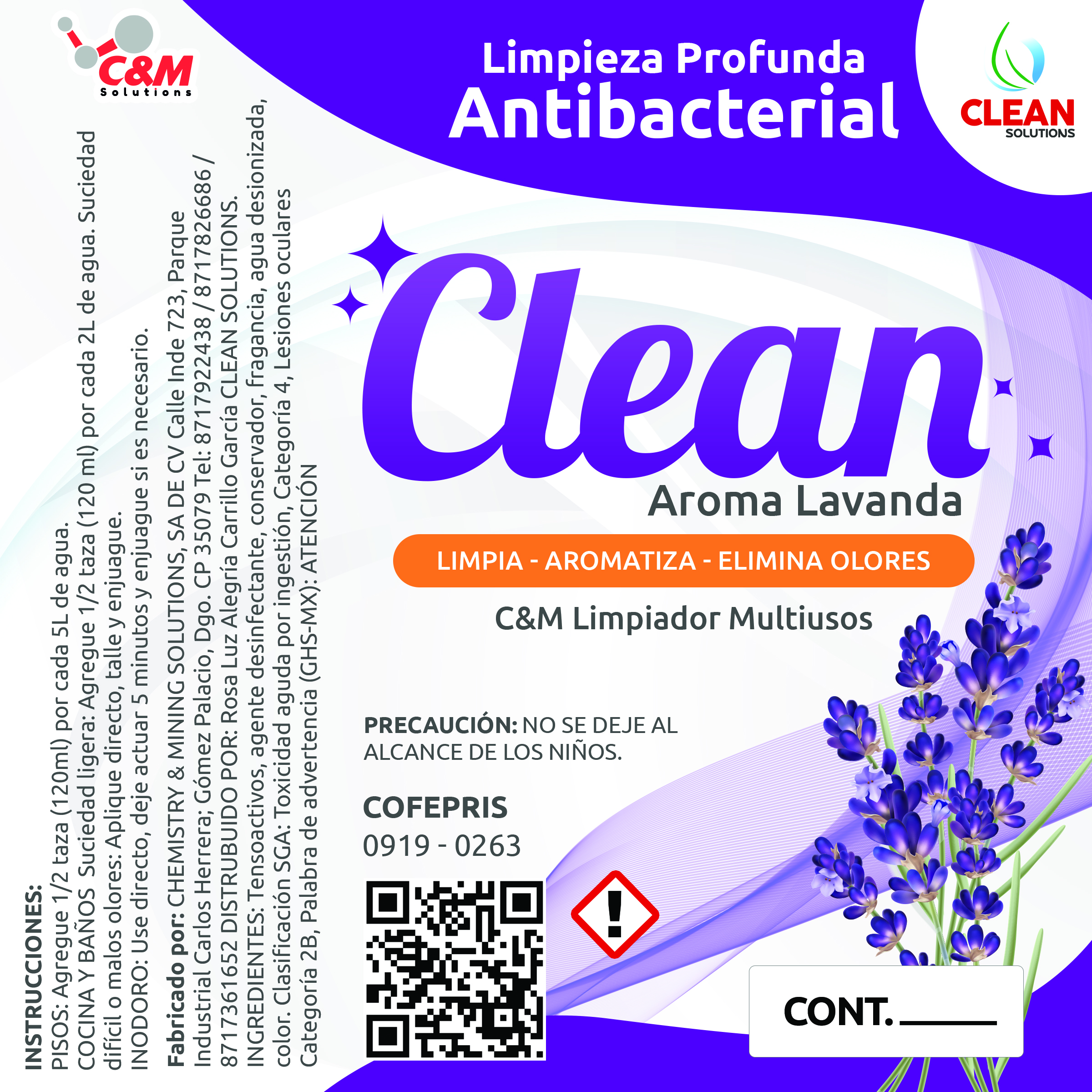 Imagen de producto Clean Aroma Lavanda