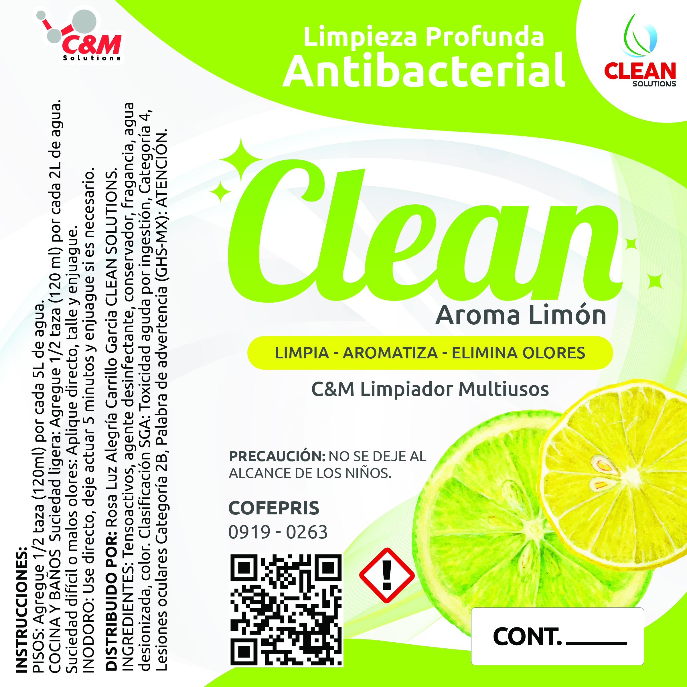 Imagen de producto Clean Aroma Limón