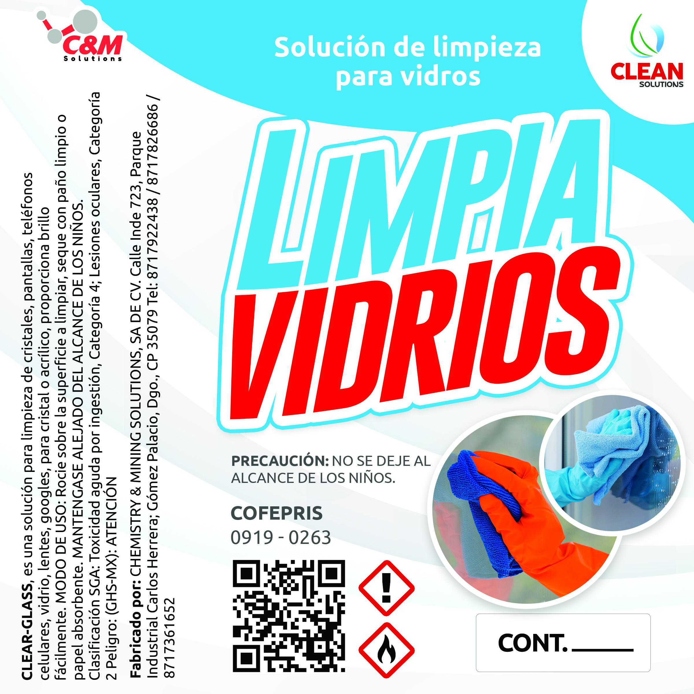 Imagen de producto Limpia Vidrio